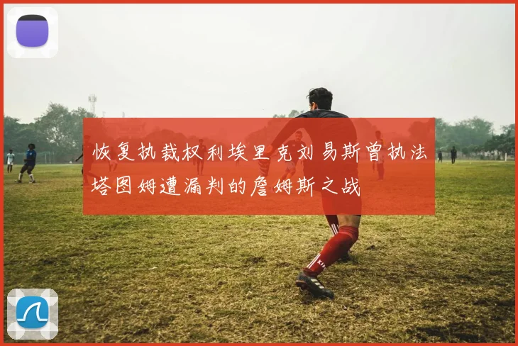 恢复执裁权利埃里克刘易斯曾执法塔图姆遭漏判的詹姆斯之战